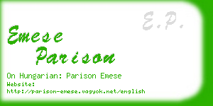 emese parison business card